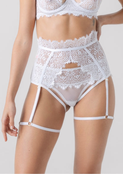 Garter Bella White